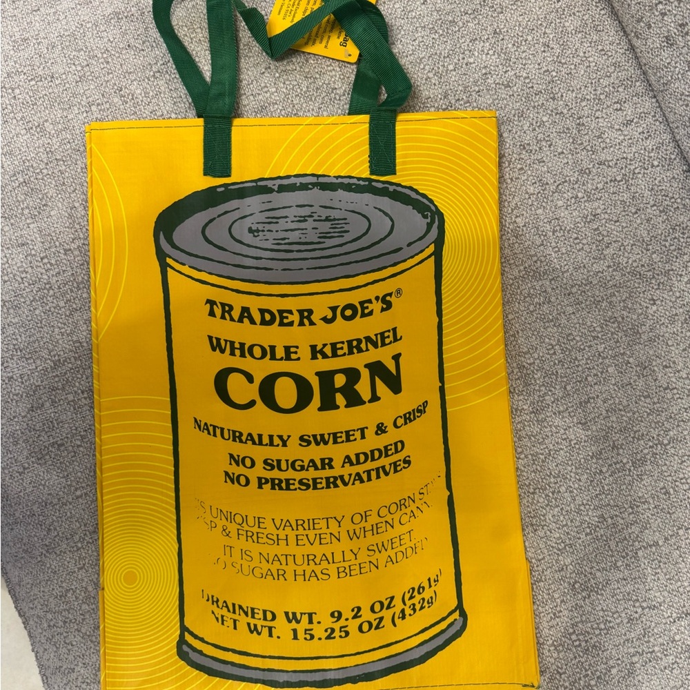 Trader Joe's Yellow Corn Tote Bag